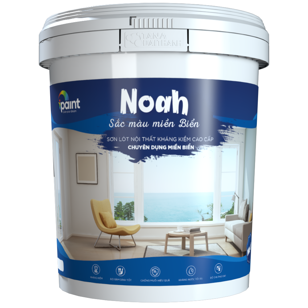 Sơn lót nội thất kháng kiềm cao cấp chuyên dụng miền biển NOAH